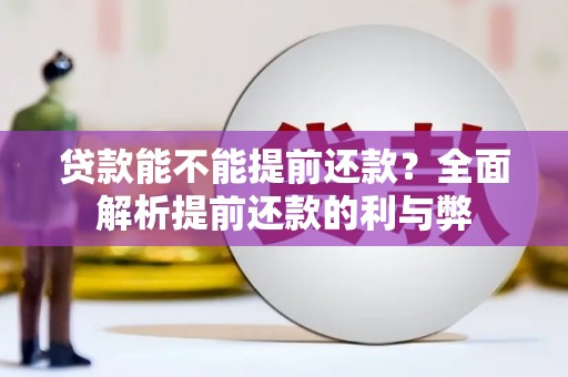 海安贷款能不能提前还款？全面解析提前还款的利与弊