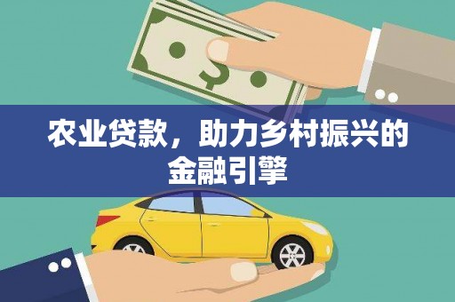 海安农业贷款，助力乡村振兴的金融引擎