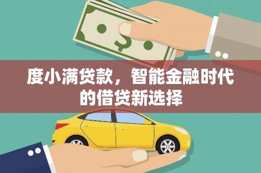 海安度小满贷款，智能金融时代的借贷新选择