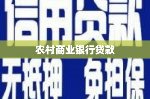 海安农村商业银行贷款
