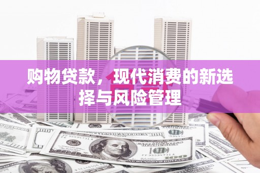 海安购物贷款，现代消费的新选择与风险管理