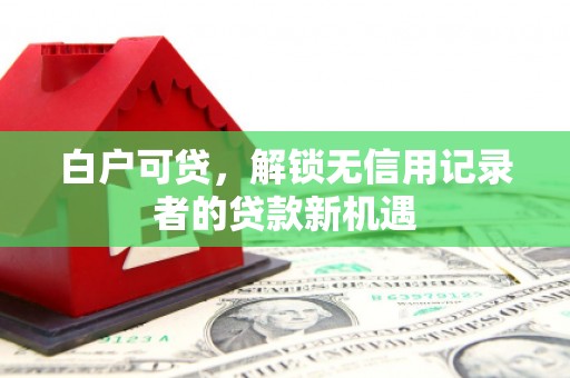 海安白户可贷，解锁无信用记录者的贷款新机遇