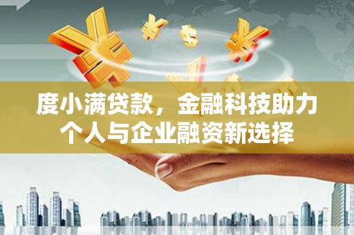 海安度小满贷款，金融科技助力个人与企业融资新选择