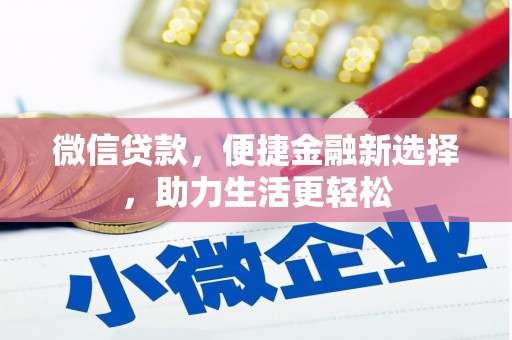 海安微信贷款，便捷金融新选择，助力生活更轻松