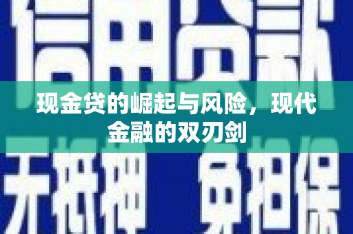 海安现金贷的崛起与风险，现代金融的双刃剑