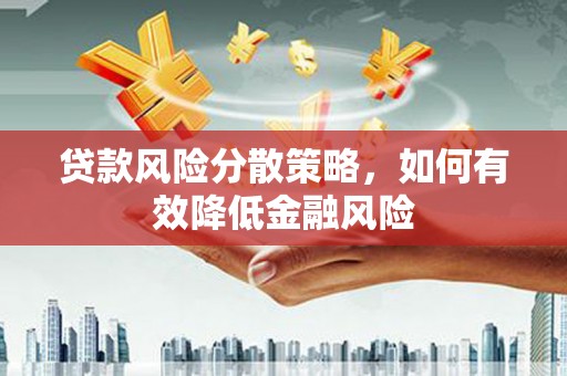 海安贷款风险分散策略，如何有效降低金融风险