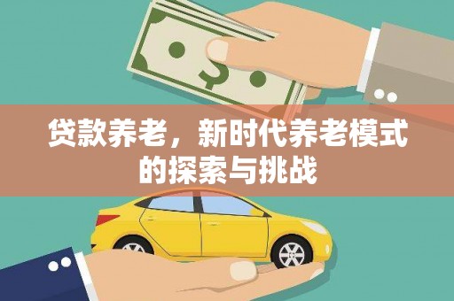 海安贷款养老，新时代养老模式的探索与挑战