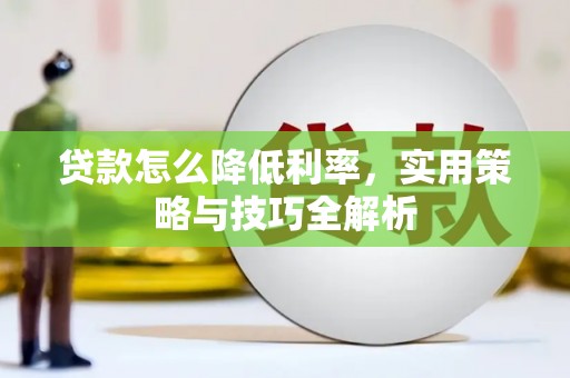 海安贷款怎么降低利率，实用策略与技巧全解析
