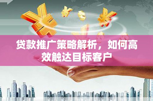 海安贷款推广策略解析，如何高效触达目标客户