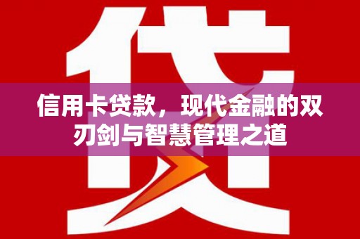 海安信用卡贷款，现代金融的双刃剑与智慧管理之道
