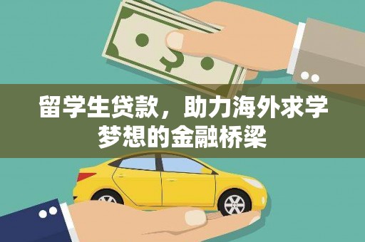海安留学生贷款，助力海外求学梦想的金融桥梁