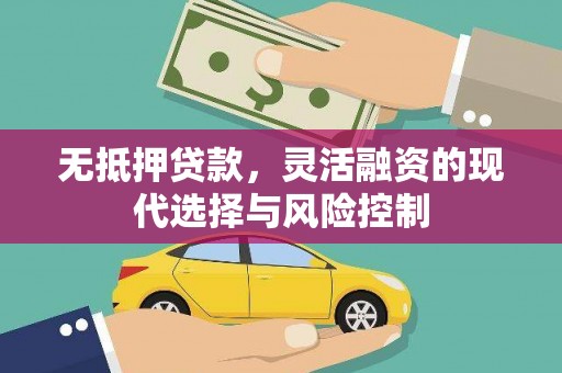 海安无抵押贷款，灵活融资的现代选择与风险控制