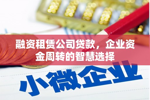 海安融资租赁公司贷款，企业资金周转的智慧选择
