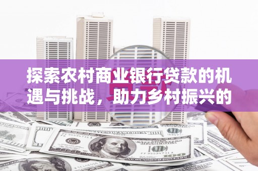 海安探索农村商业银行贷款的机遇与挑战，助力乡村振兴的金融引擎