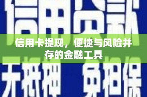 海安信用卡提现，便捷与风险并存的金融工具