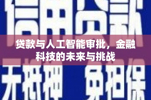 海安贷款与人工智能审批，金融科技的未来与挑战