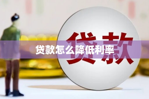 海安贷款怎么降低利率