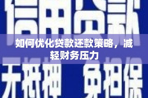 海安如何优化贷款还款策略，减轻财务压力