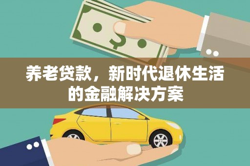 海安养老贷款，新时代退休生活的金融解决方案