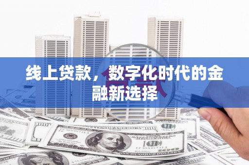 海安线上贷款，数字化时代的金融新选择