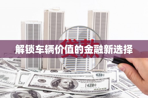 海安解锁车辆价值的金融新选择