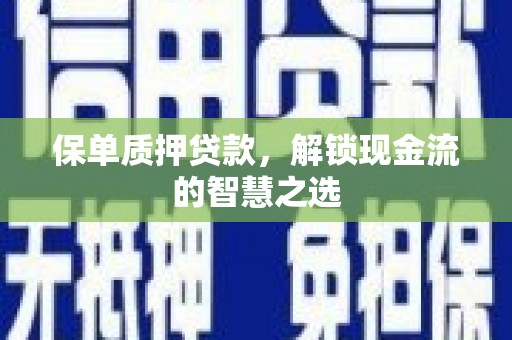 海安保单质押贷款，解锁现金流的智慧之选
