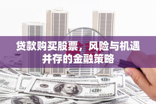 海安贷款购买股票，风险与机遇并存的金融策略