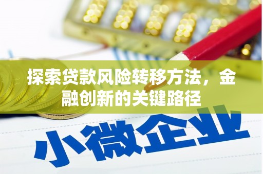 海安探索贷款风险转移方法，金融创新的关键路径