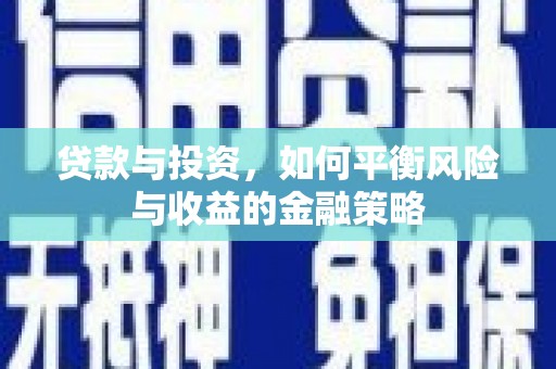 海安贷款与投资，如何平衡风险与收益的金融策略