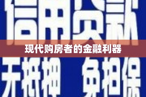 海安现代购房者的金融利器
