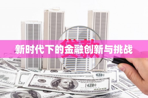 海安新时代下的金融创新与挑战 海安新时代下的金融创新与挑战