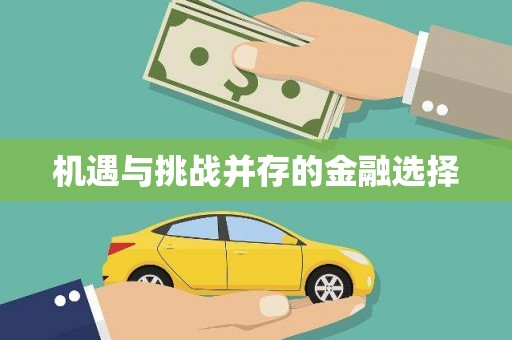 海安机遇与挑战并存的金融选择
