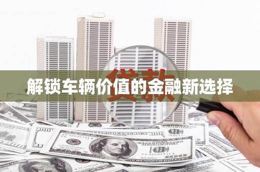 海安解锁车辆价值的金融新选择