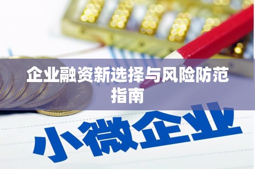 海安企业融资新选择与风险防范指南