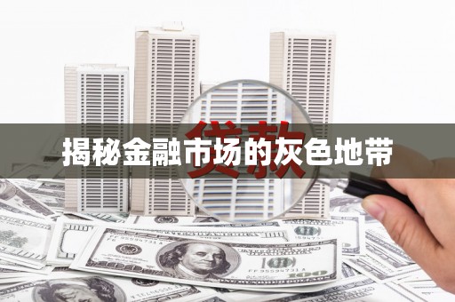海安揭秘金融市场的灰色地带