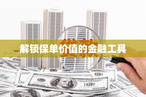 海安解锁保单价值的金融工具