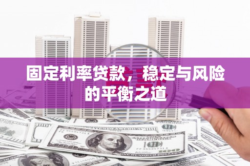 海安固定利率贷款，稳定与风险的平衡之道