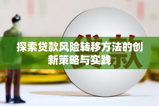 海安探索贷款风险转移方法的创新策略与实践